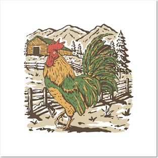 Rooster Posters and Art